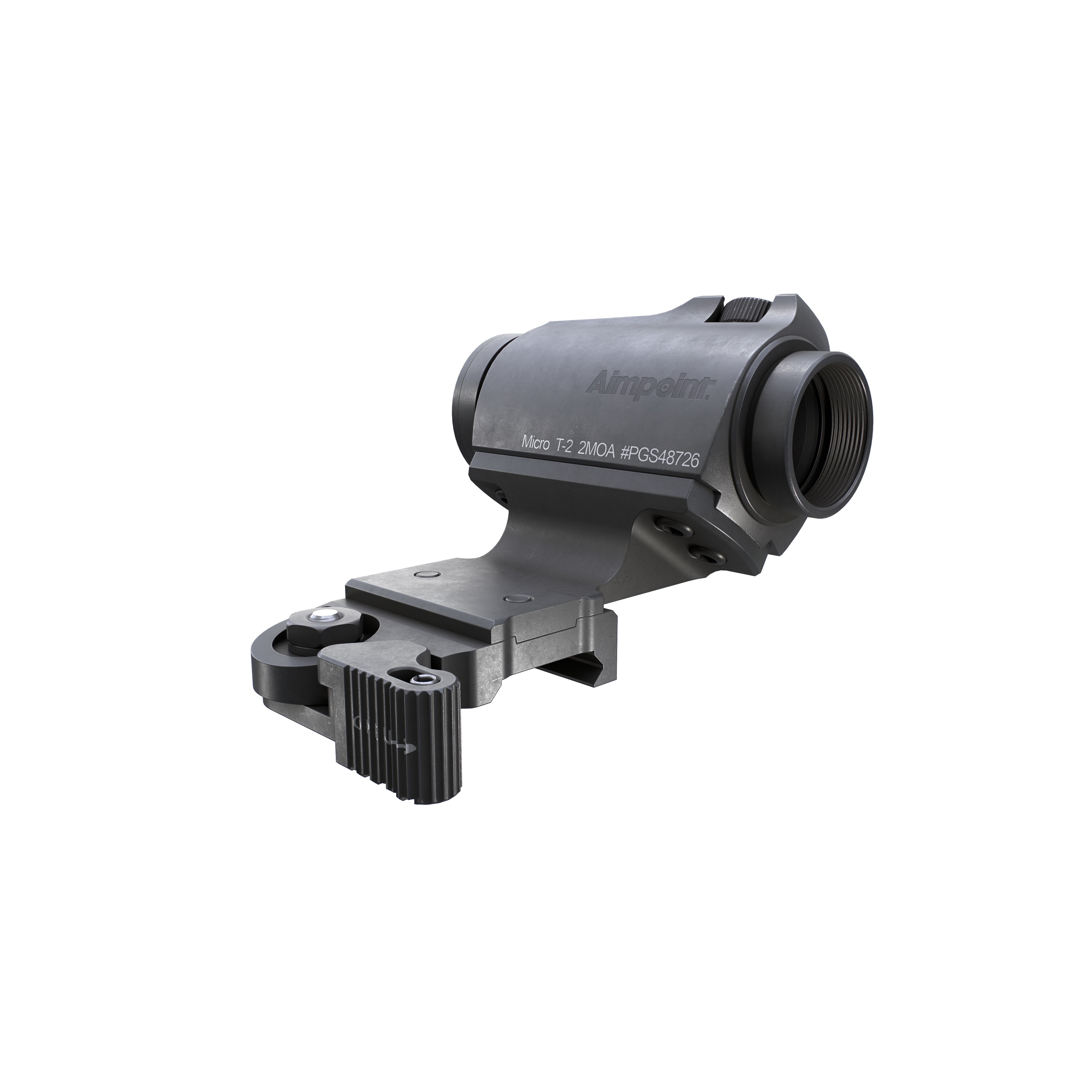 Aimpoint Micro T2 Red Dot Sight - Low-Poly Game-Ready 3D Model - View 14