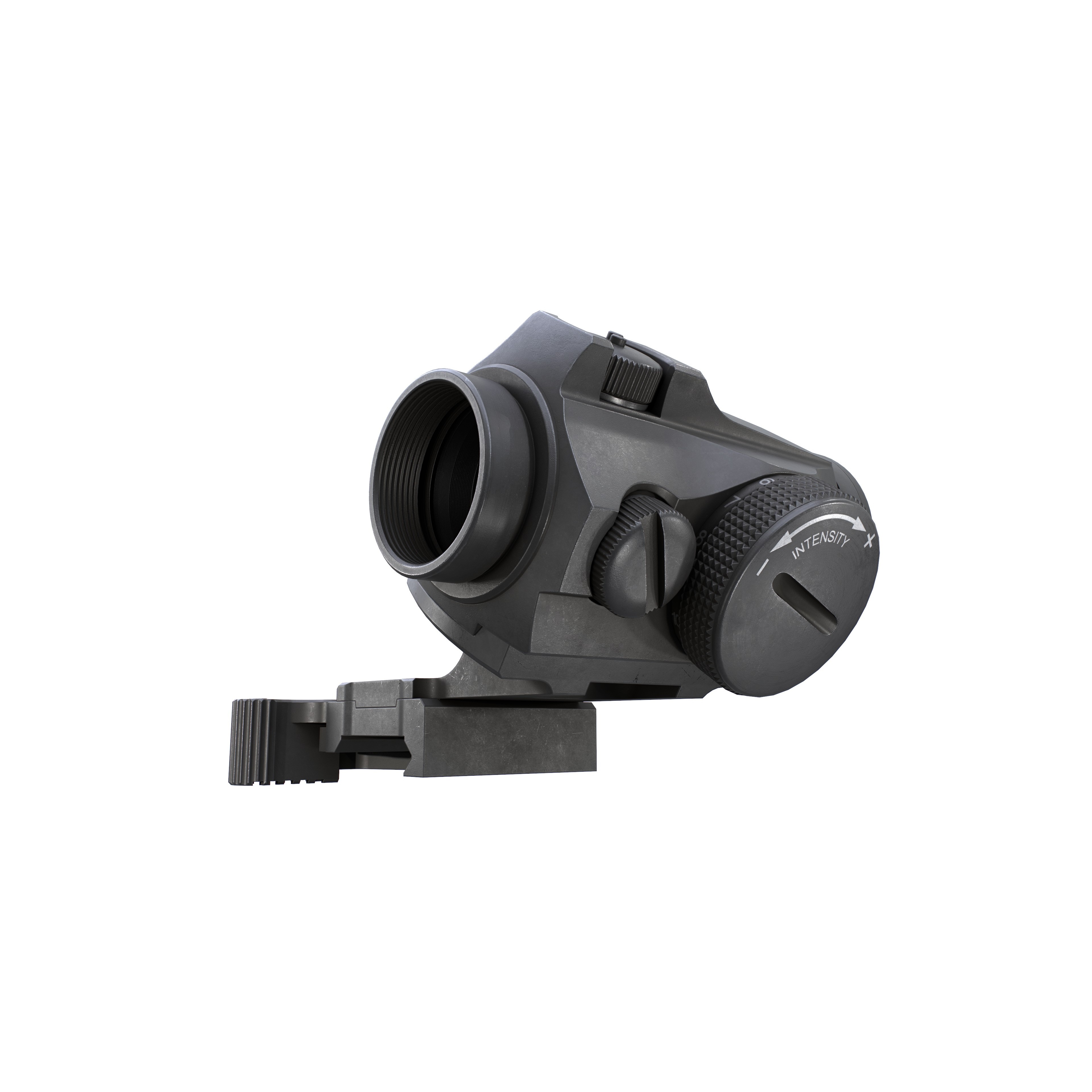 Aimpoint Micro T2 Red Dot Sight - Low-Poly Game-Ready 3D Model - View 16