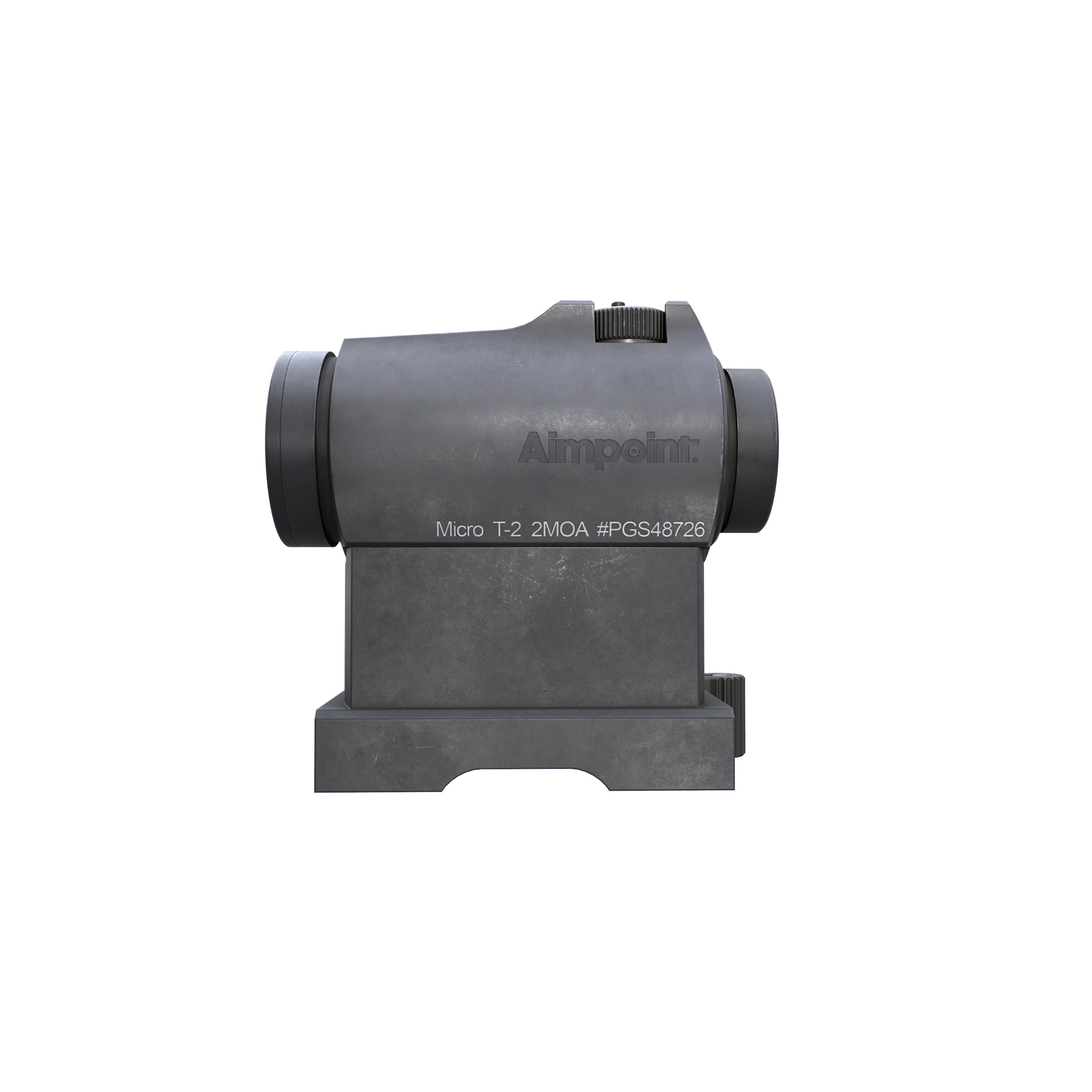 Aimpoint Micro T2 Red Dot Sight - Low-Poly Game-Ready 3D Model - View 21