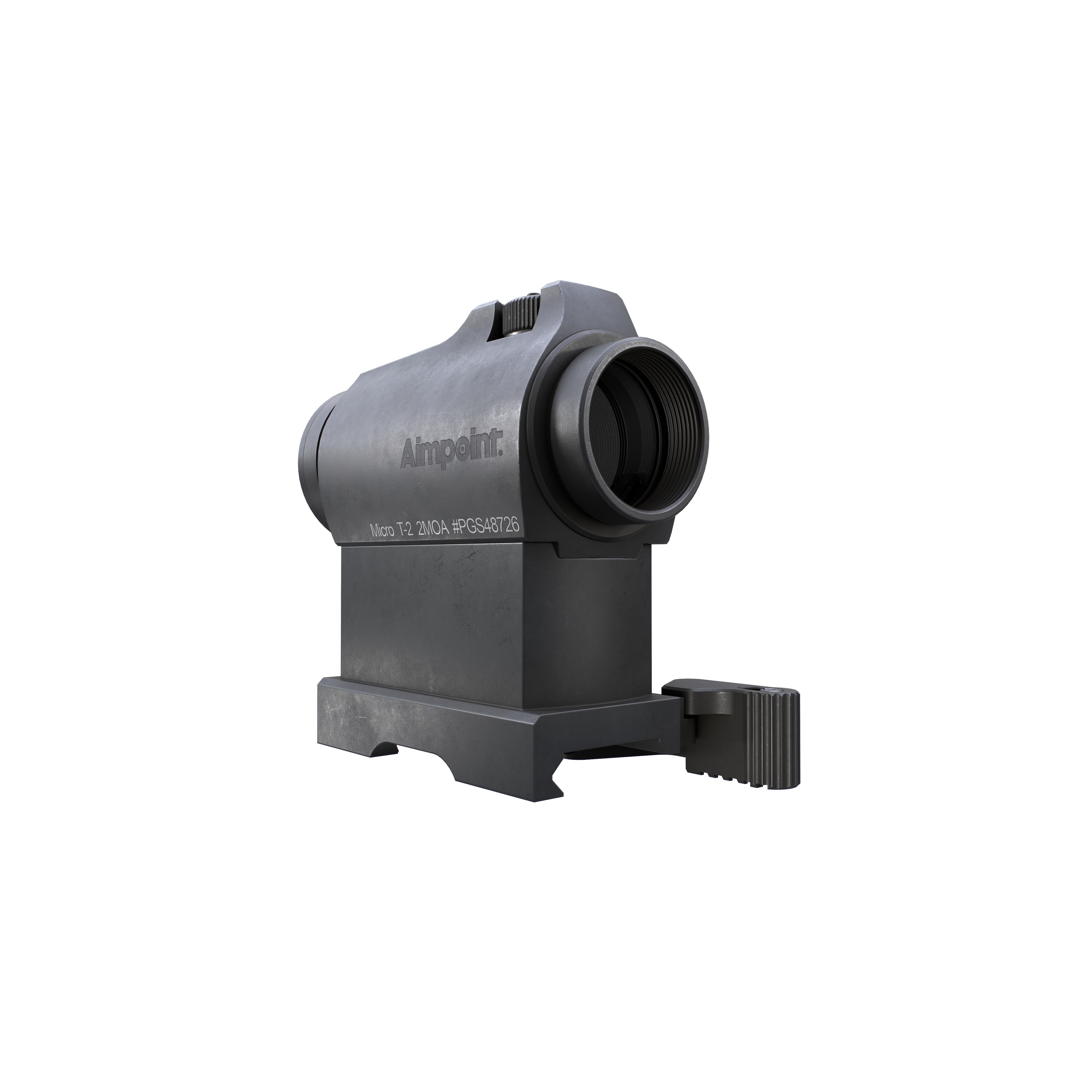 Aimpoint Micro T2 Red Dot Sight - Low-Poly Game-Ready 3D Model - View 22