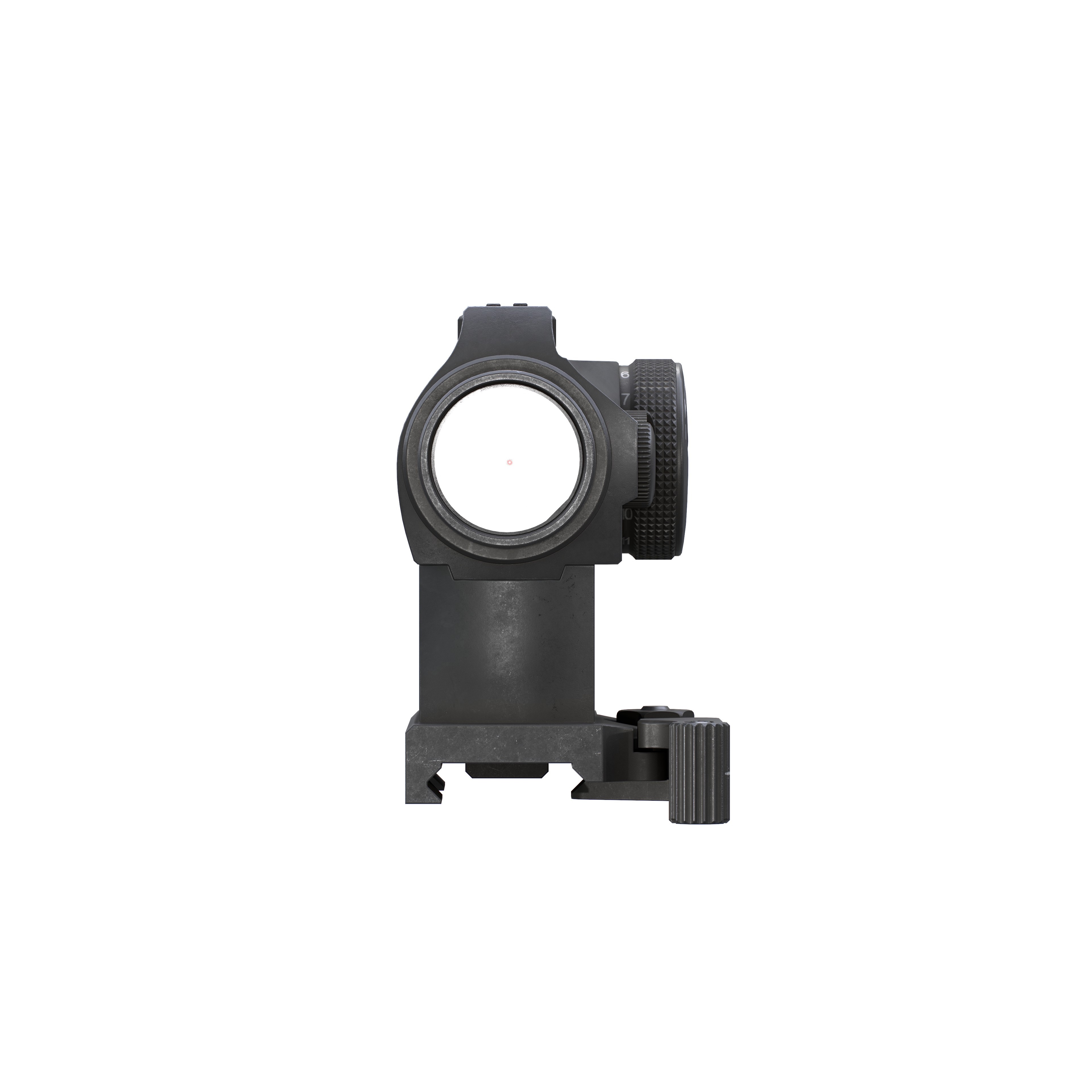 Aimpoint Micro T2 Red Dot Sight - Low-Poly Game-Ready 3D Model - View 23