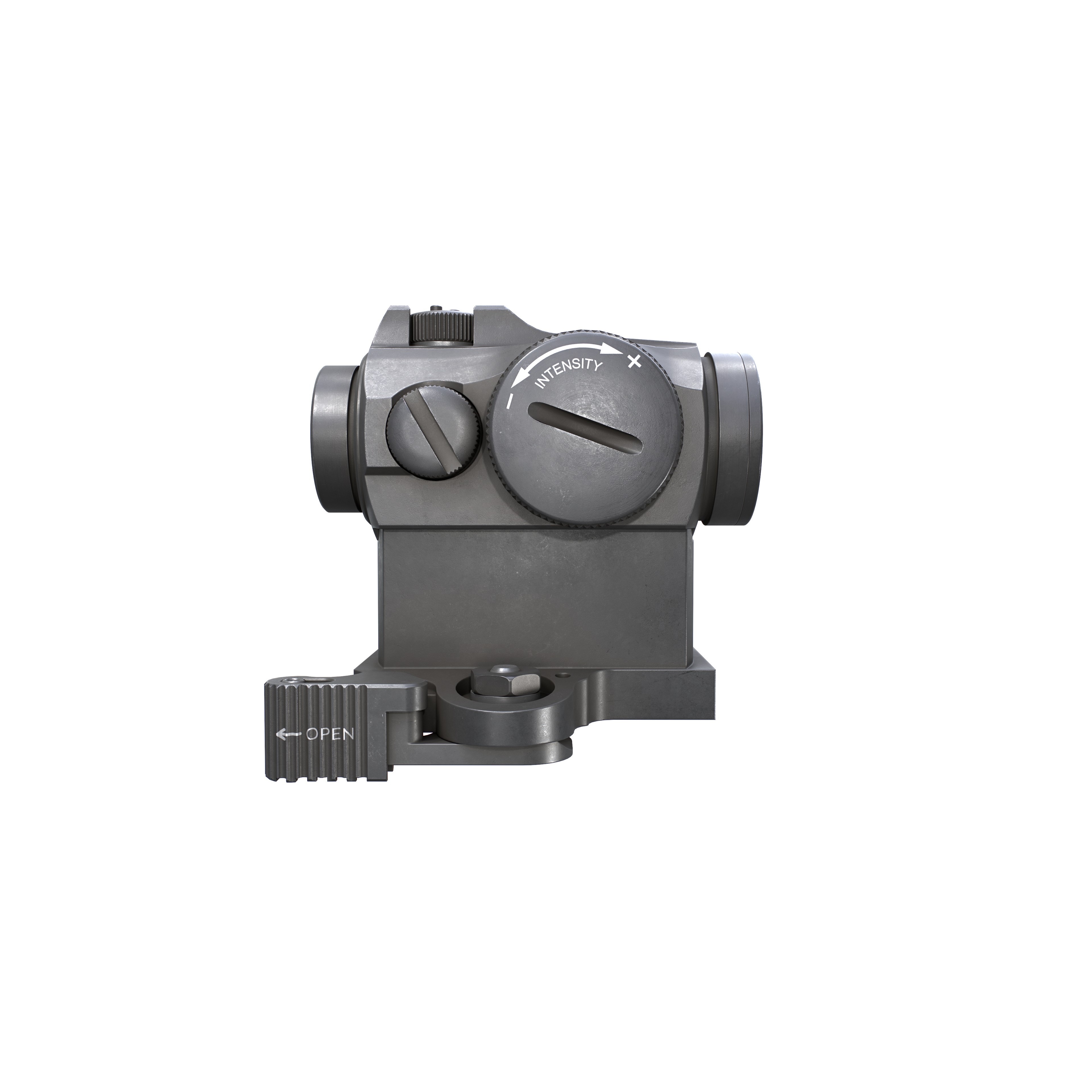 Aimpoint Micro T2 Red Dot Sight - Low-Poly Game-Ready 3D Model - View 25