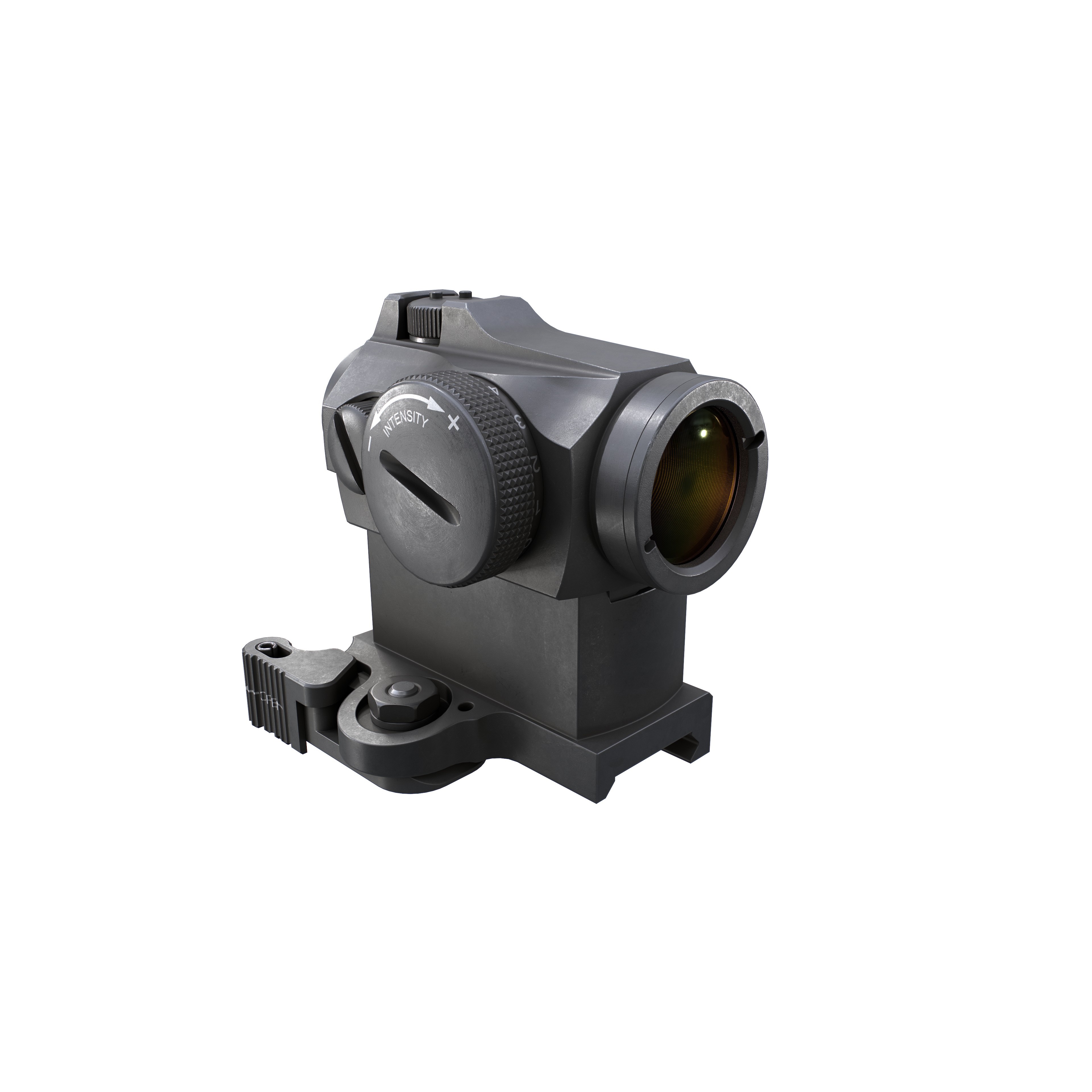 Aimpoint Micro T2 Red Dot Sight - Low-Poly Game-Ready 3D Model - View 26