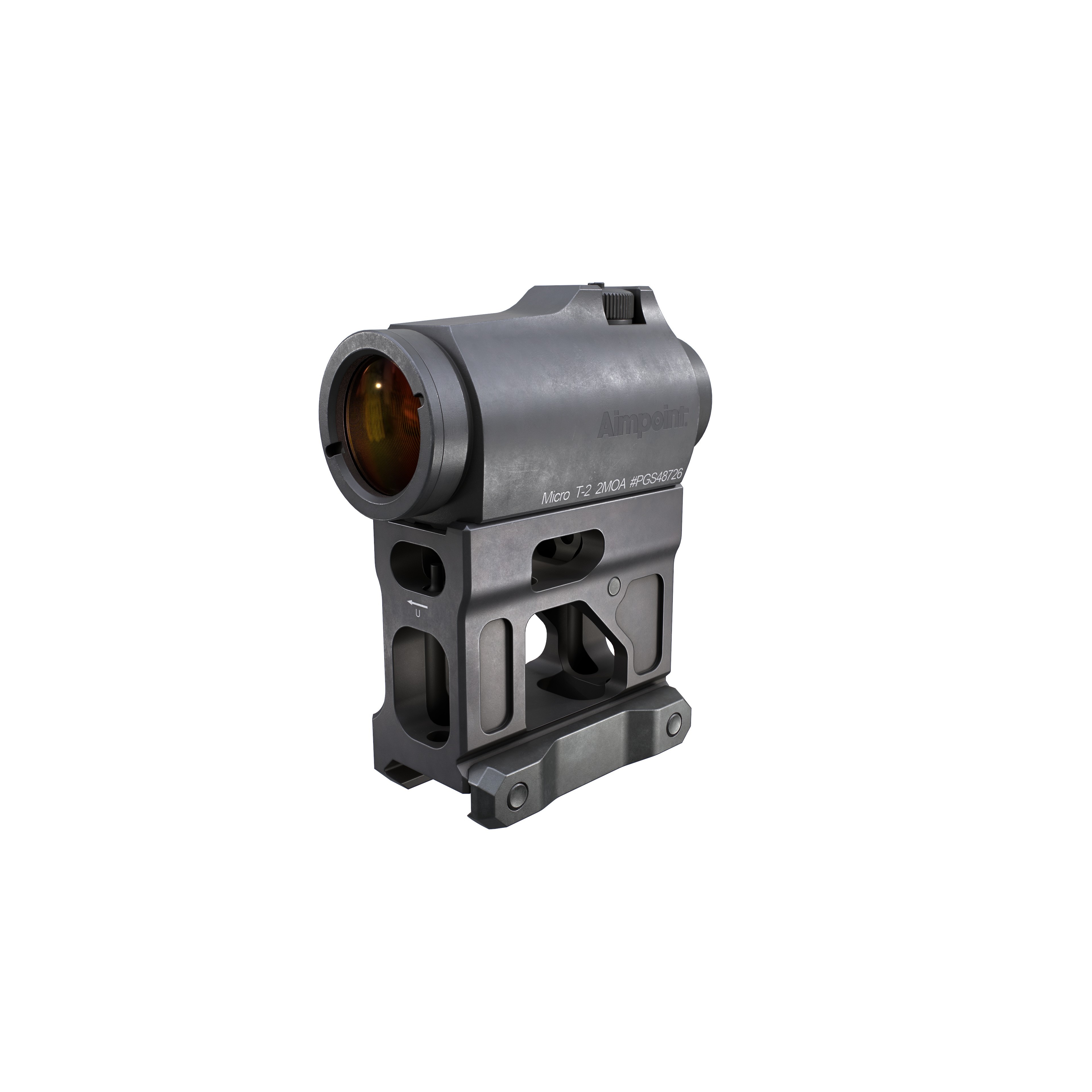 Aimpoint Micro T2 Red Dot Sight - Low-Poly Game-Ready 3D Model - View 28
