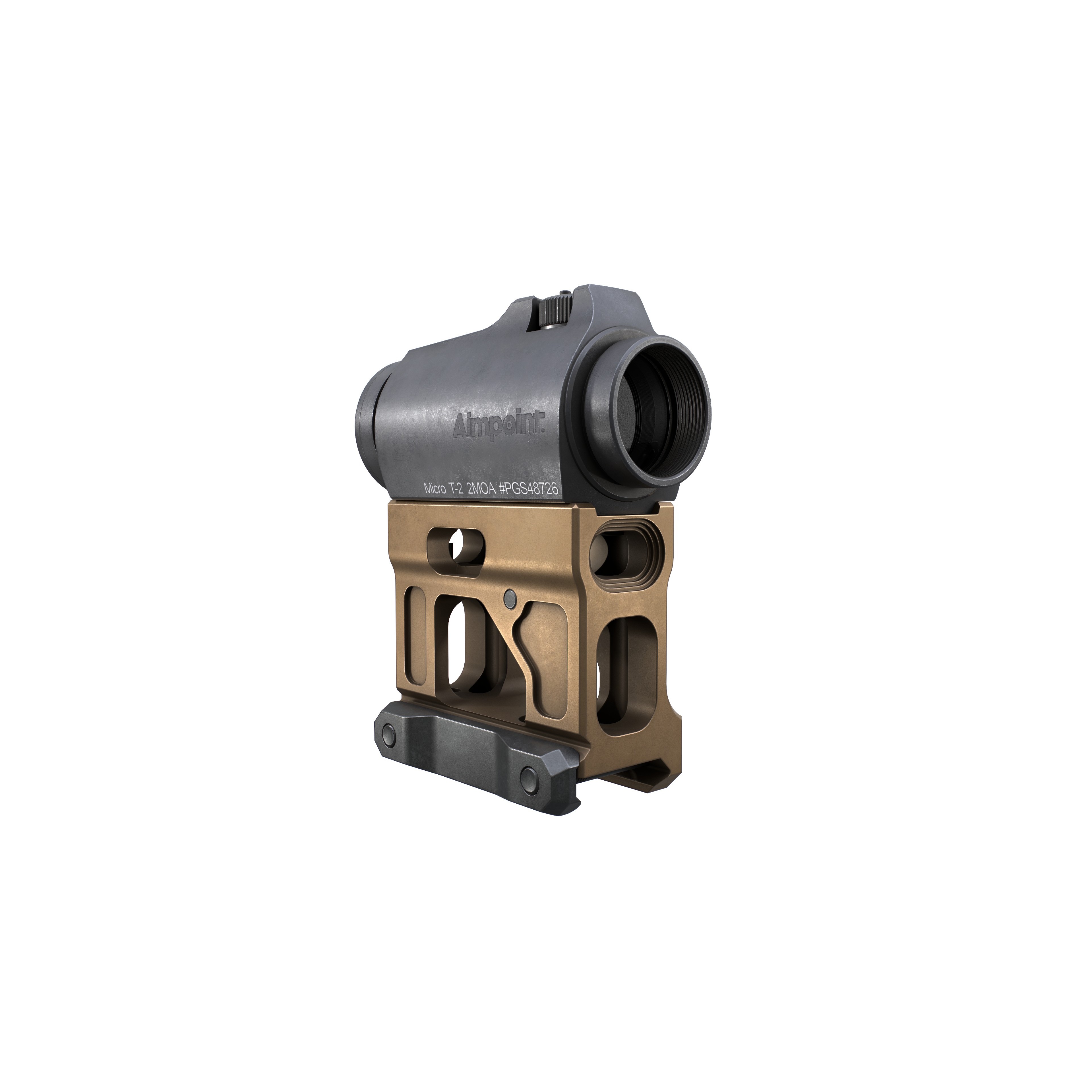 Aimpoint Micro T2 Red Dot Sight - Low-Poly Game-Ready 3D Model - View 33
