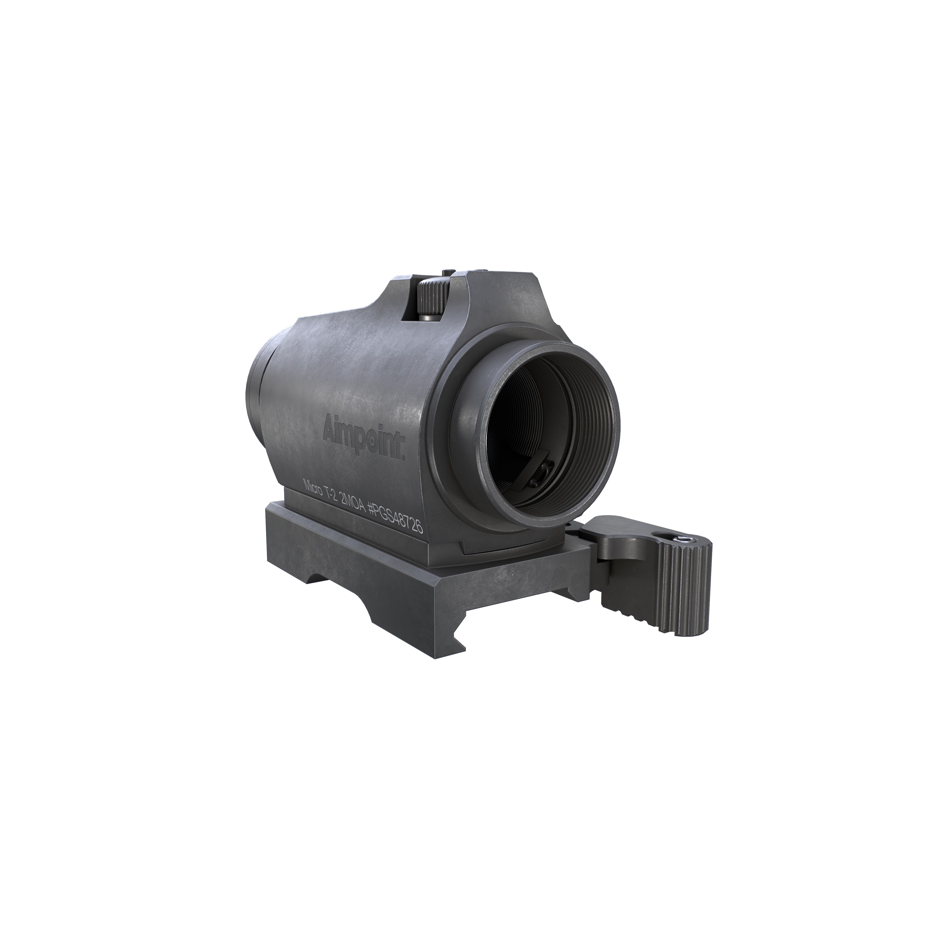 Aimpoint Micro T2 Red Dot Sight - Low-Poly Game-Ready 3D Model - View 6