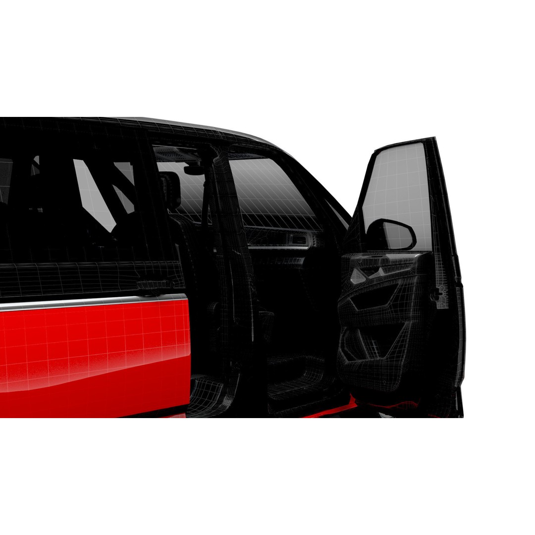 VW T7 Multivan Long 3D Model – High Quality Interior, FBX, OBJ - View 22