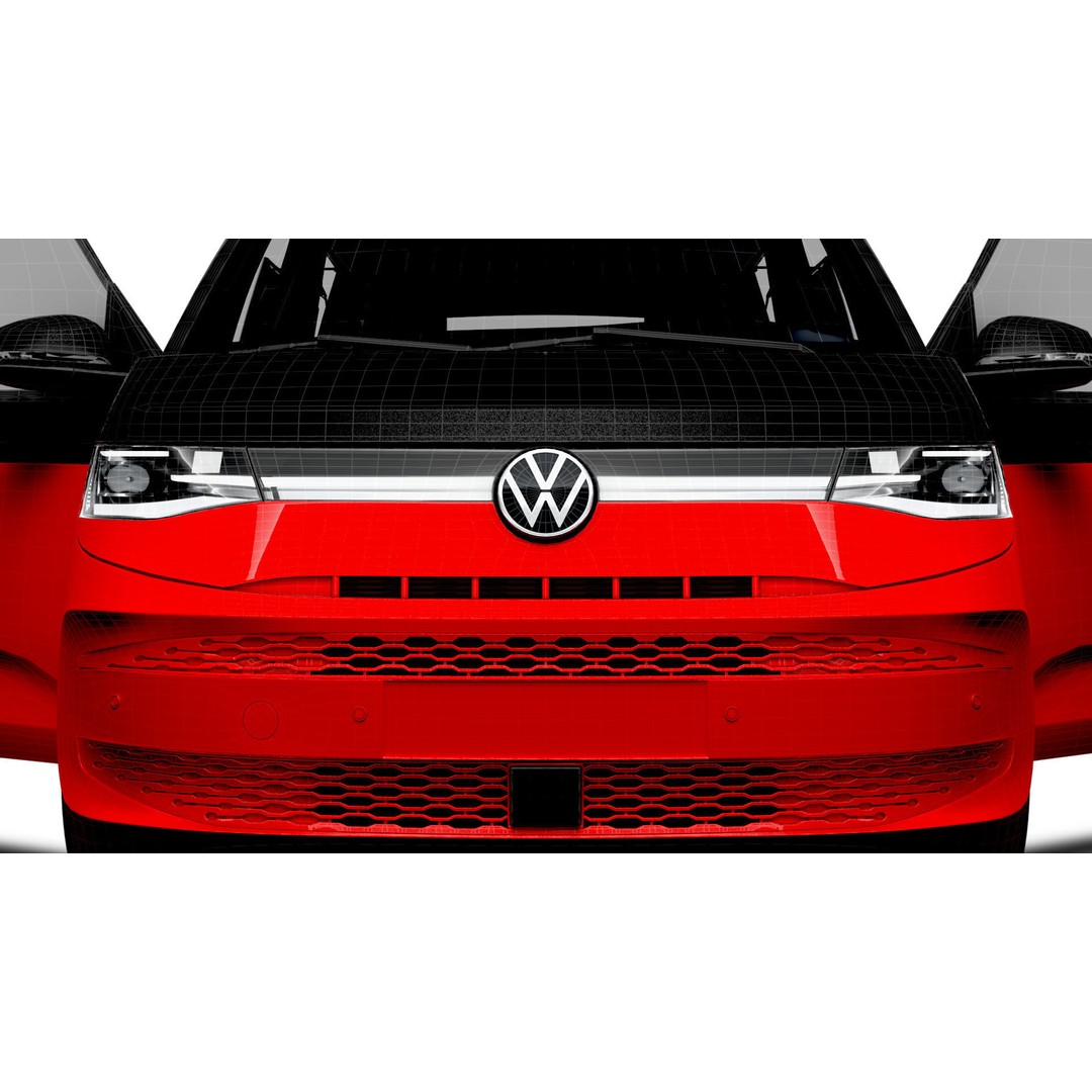 VW T7 Multivan Long 3D Model – High Quality Interior, FBX, OBJ - View 24