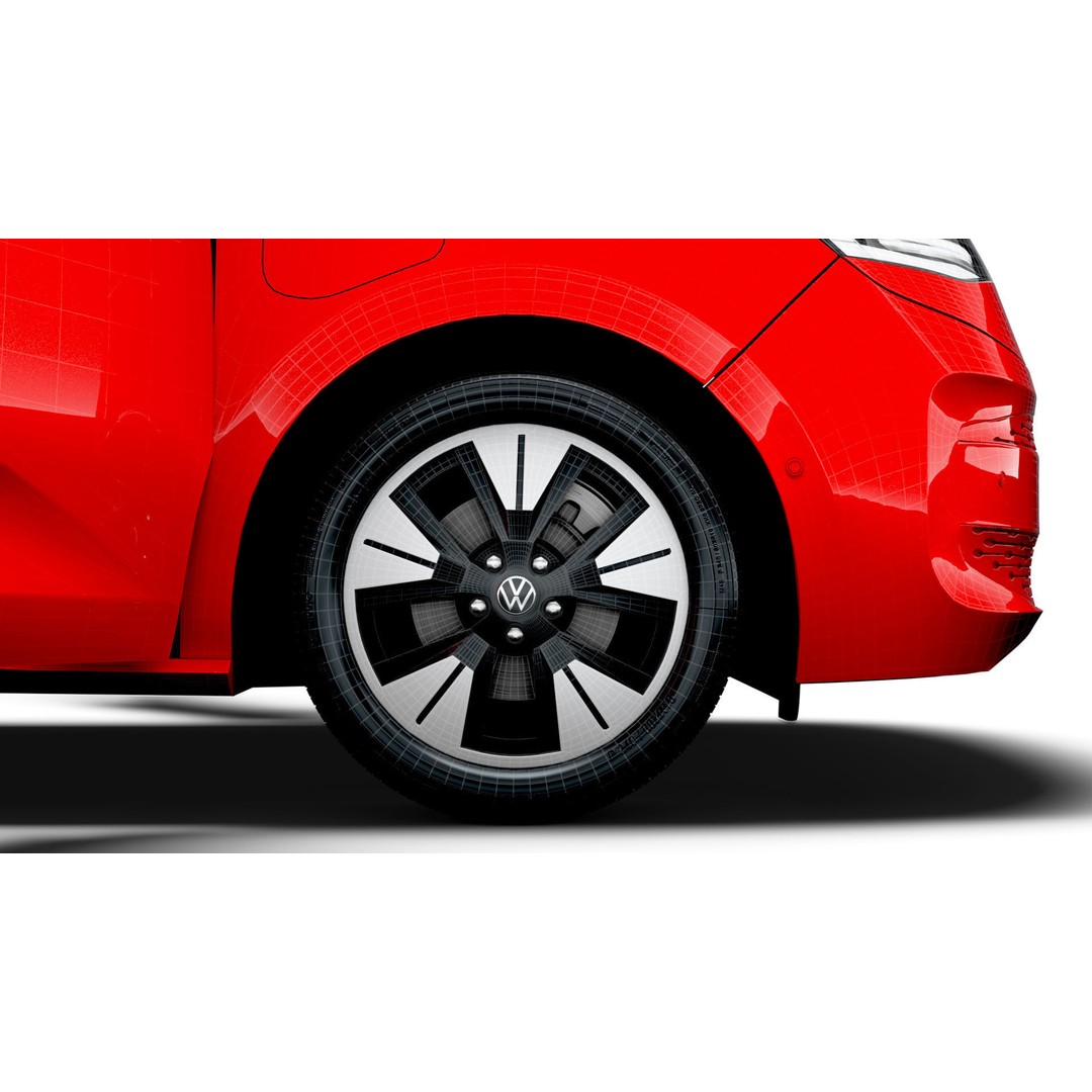 VW T7 Multivan Long 3D Model – High Quality Interior, FBX, OBJ - View 26