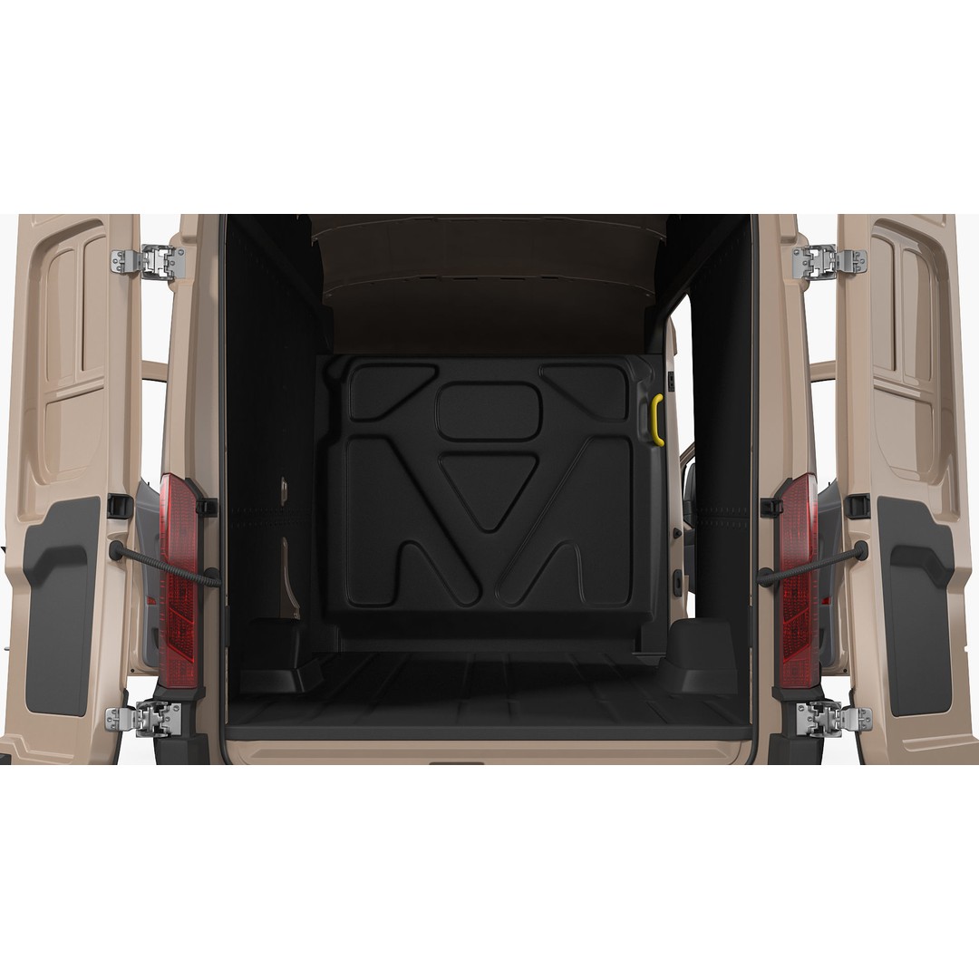 Cargo Van 3D Model – Rigged Light Commercial Vehicle, FBX - View 17