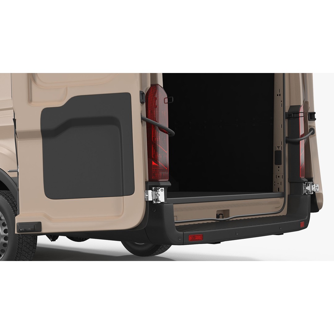 Cargo Van 3D Model – Rigged Light Commercial Vehicle, FBX - View 18