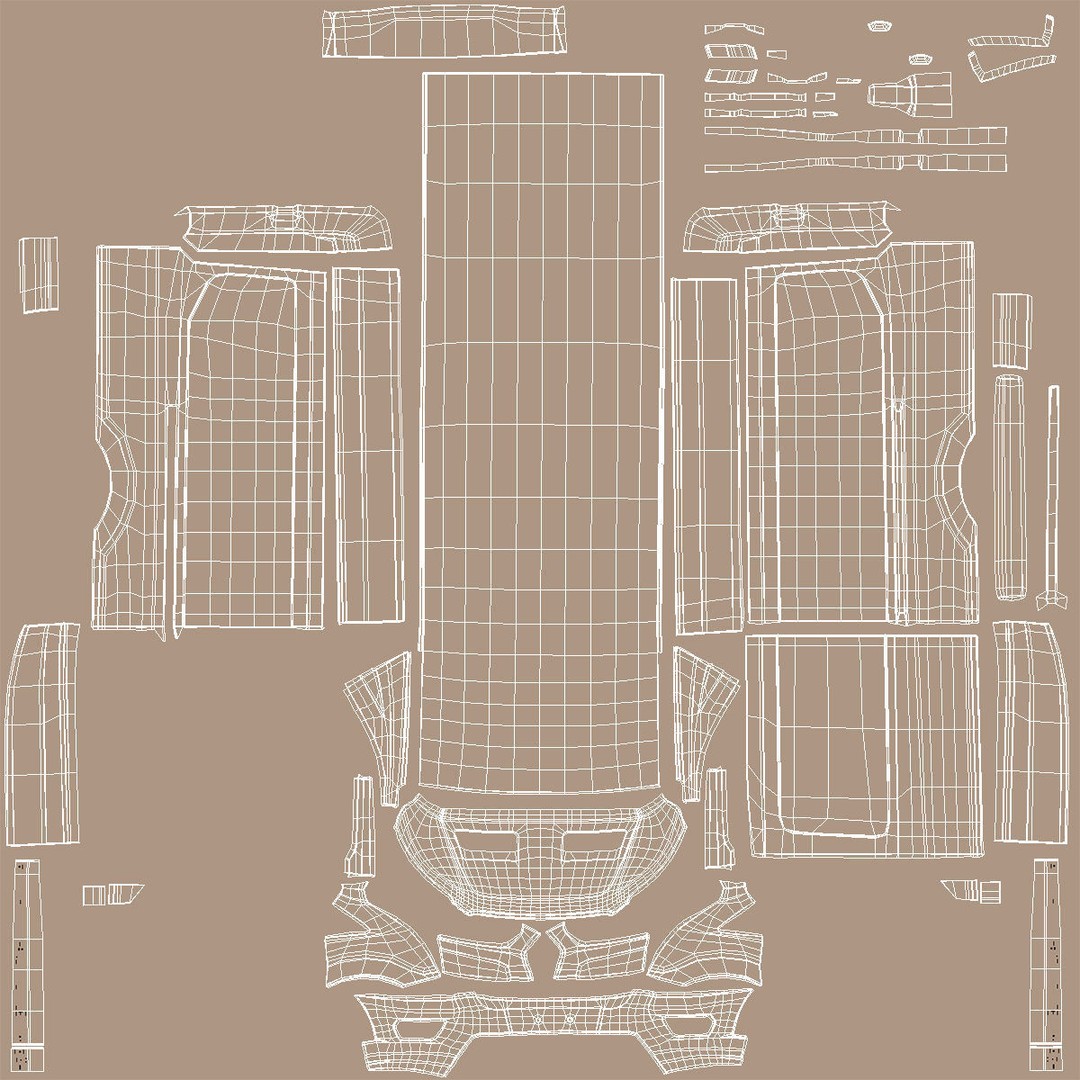 Cargo Van 3D Model – Rigged Light Commercial Vehicle, FBX - View 23
