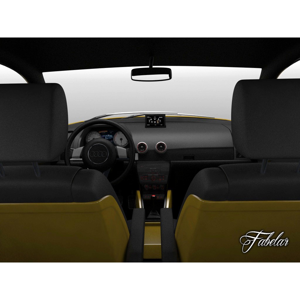 Audi S1 Sportback 3D Model – Rigged Sport Hatchback with PBR Textures - View 10