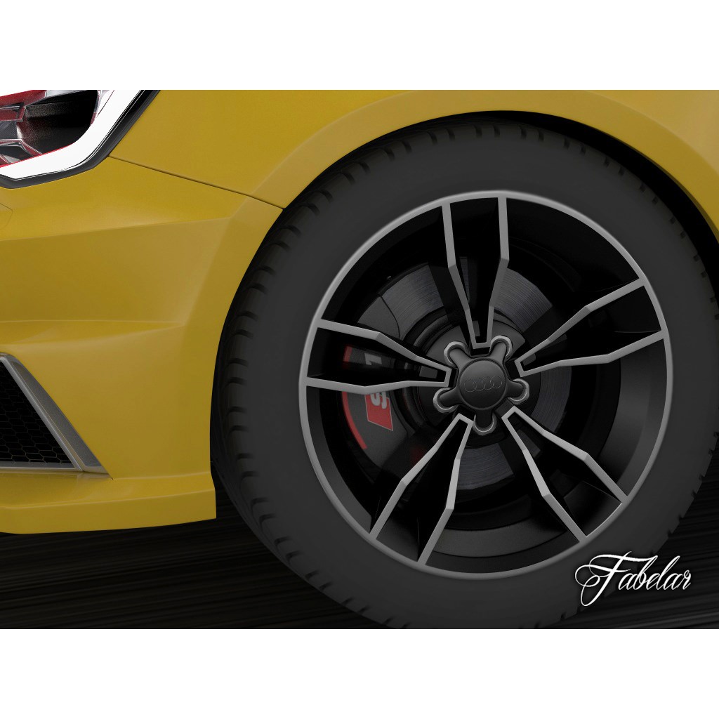 Audi S1 Sportback 3D Model – Rigged Sport Hatchback with PBR Textures - View 8