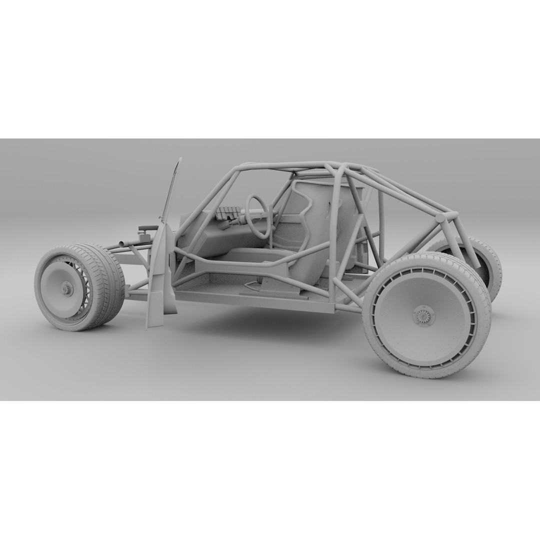 R5 TURBO 3E E-Tech 3D Model – High Poly Racing Car with Cockpit Interior