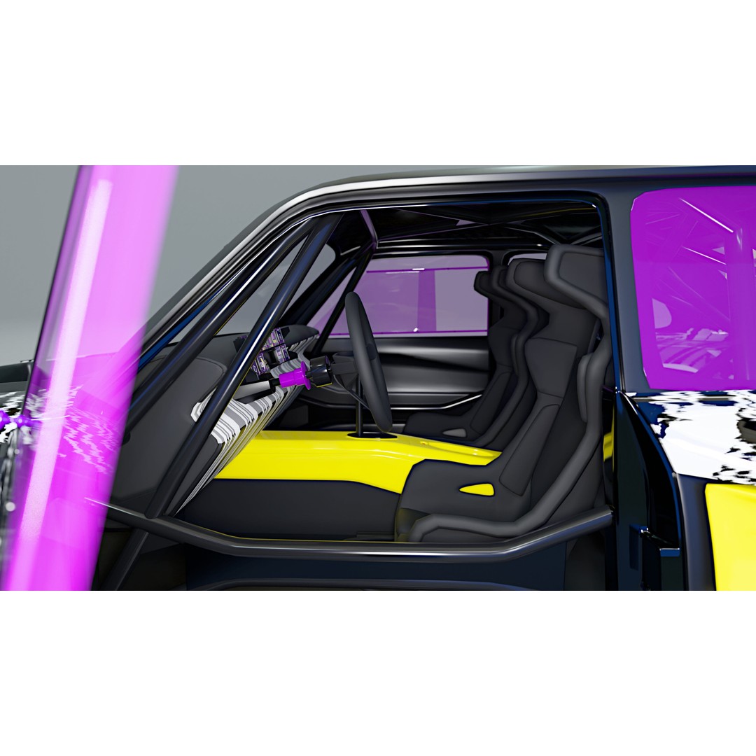 R5 TURBO 3E E-Tech 3D Model – High Poly Racing Car with Cockpit Interior - View 12