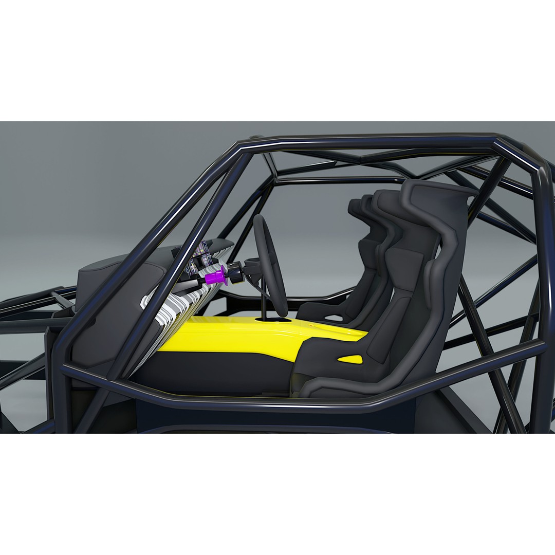 R5 TURBO 3E E-Tech 3D Model – High Poly Racing Car with Cockpit Interior - View 13