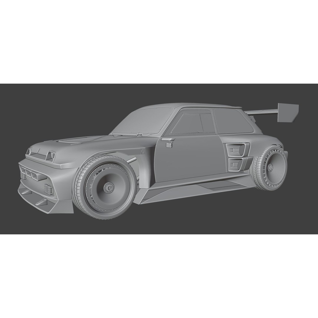 R5 TURBO 3E E-Tech 3D Model – High Poly Racing Car with Cockpit Interior - View 17
