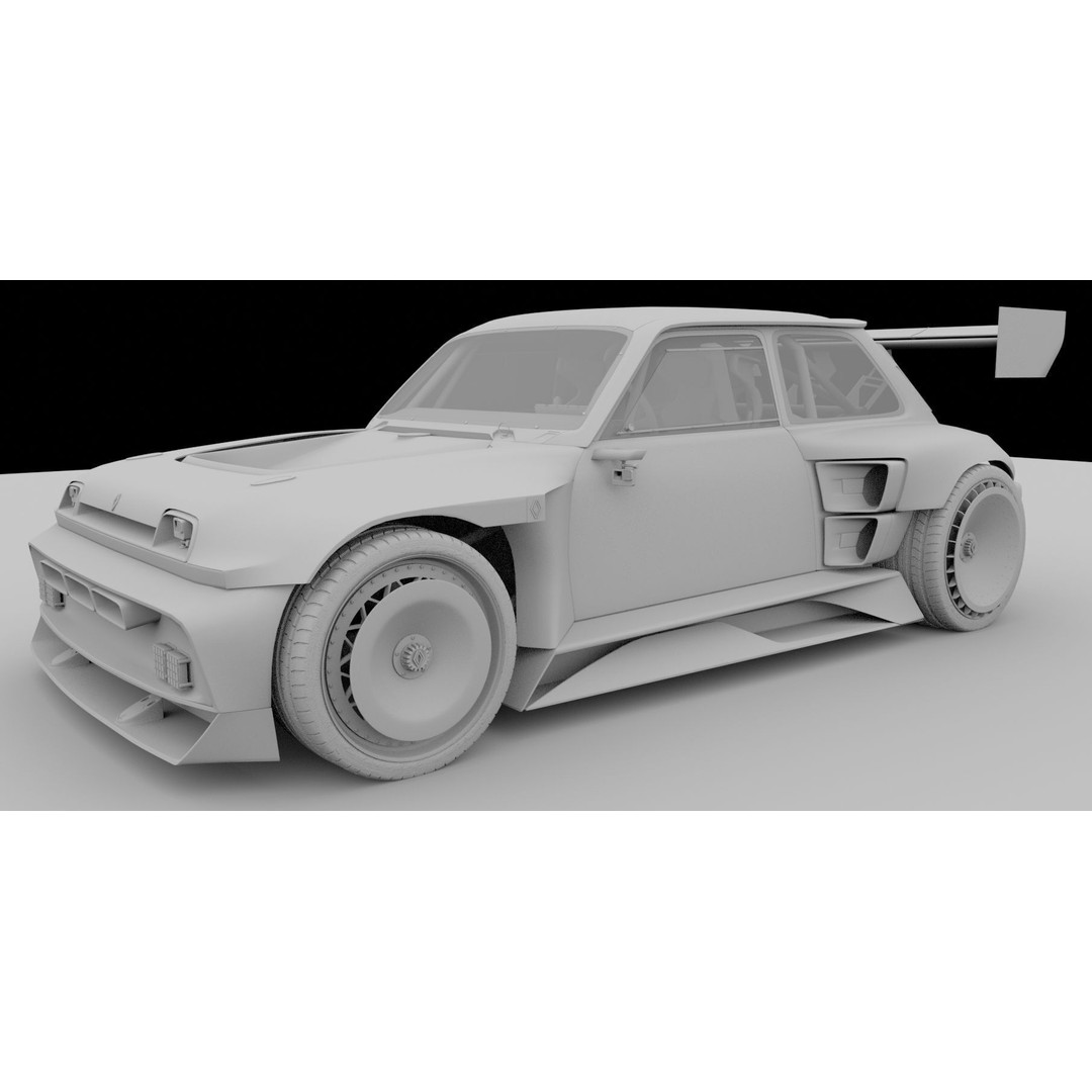 R5 TURBO 3E E-Tech 3D Model – High Poly Racing Car with Cockpit Interior - View 20