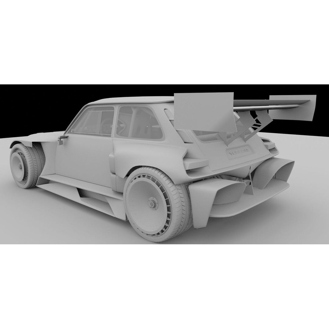 R5 TURBO 3E E-Tech 3D Model – High Poly Racing Car with Cockpit Interior - View 21