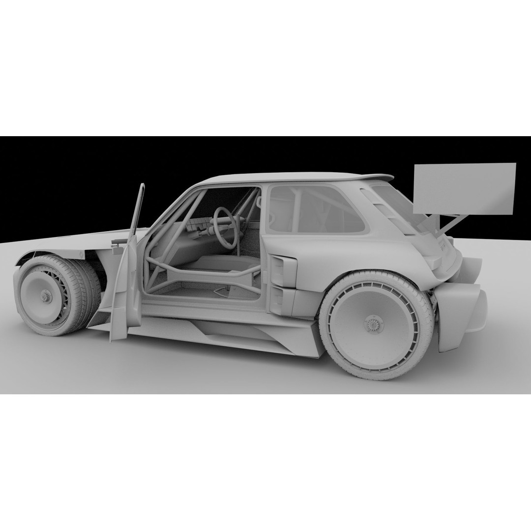 R5 TURBO 3E E-Tech 3D Model – High Poly Racing Car with Cockpit Interior - View 23