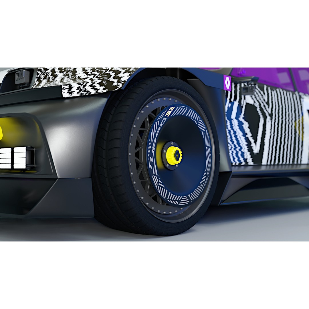 R5 TURBO 3E E-Tech 3D Model – High Poly Racing Car with Cockpit Interior - View 7