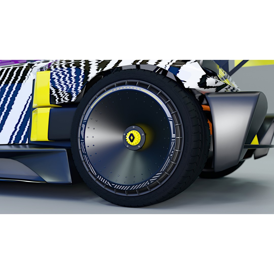 R5 TURBO 3E E-Tech 3D Model – High Poly Racing Car with Cockpit Interior - View 8