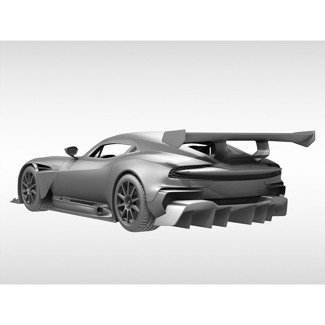 Aston Martin Vulcan 2016 3D Model – High Poly Racing Car, FBX, OBJ - View 10