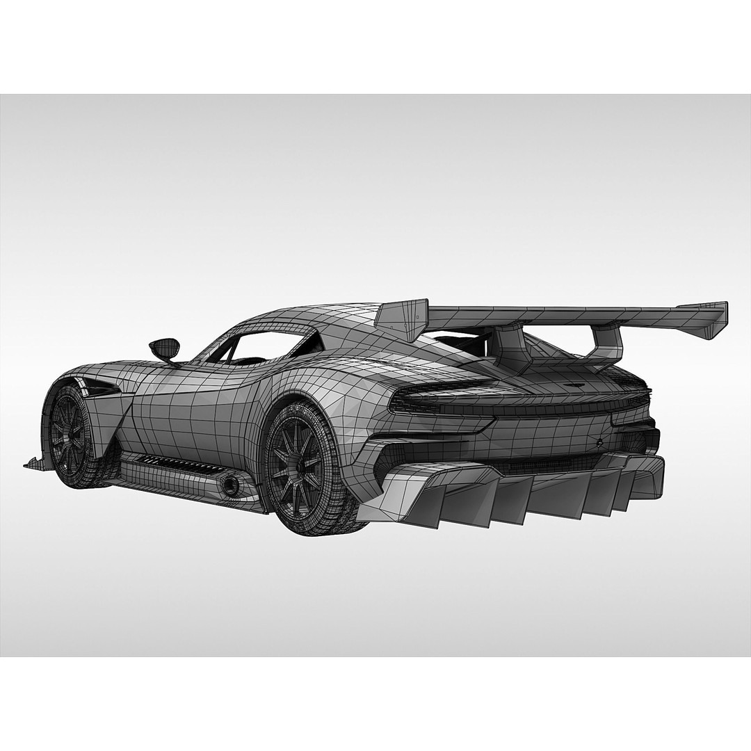 Aston Martin Vulcan 2016 3D Model – High Poly Racing Car, FBX, OBJ - View 14