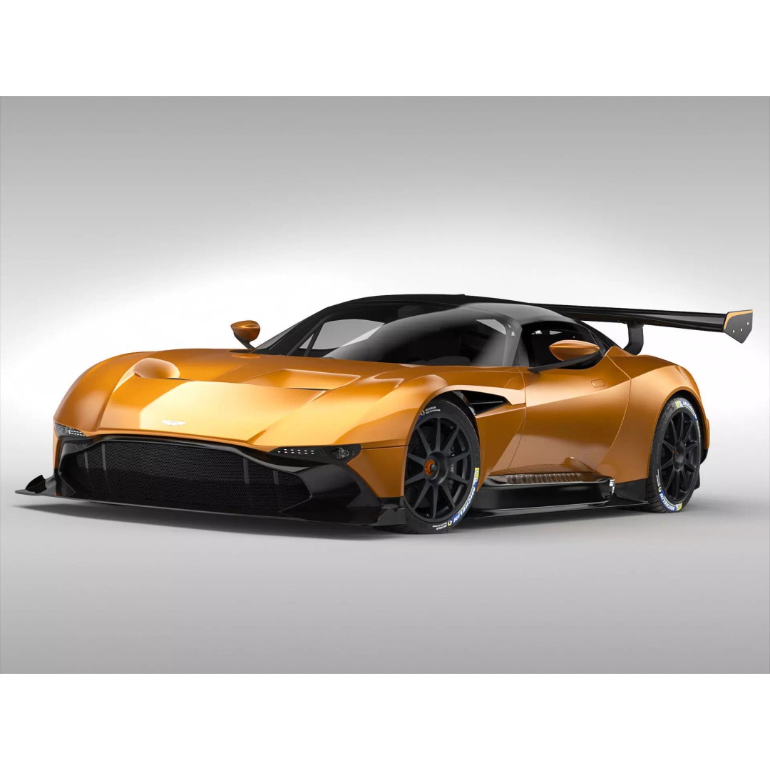 Aston Martin Vulcan 2016 3D Model – High Poly Racing Car, FBX, OBJ - View 2