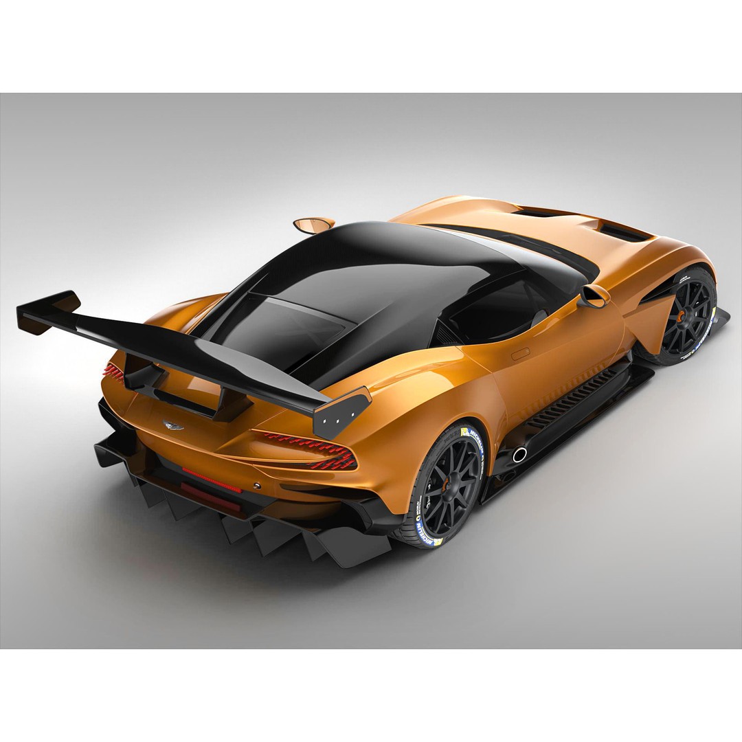 Aston Martin Vulcan 2016 3D Model – High Poly Racing Car, FBX, OBJ - View 4
