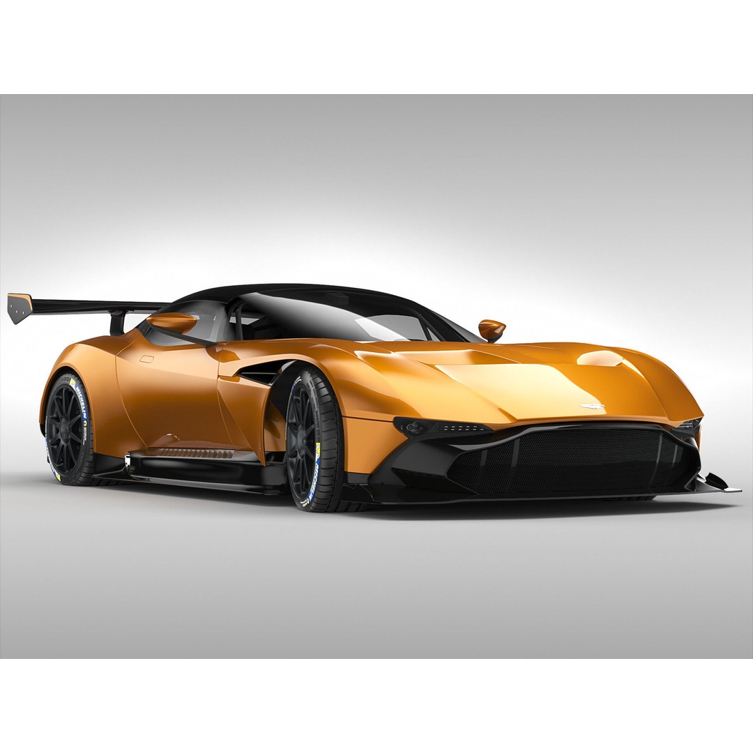 Aston Martin Vulcan 2016 3D Model – High Poly Racing Car, FBX, OBJ - View 5