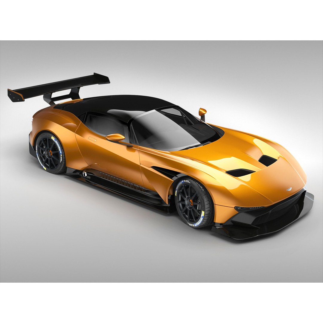 Aston Martin Vulcan 2016 3D Model – High Poly Racing Car, FBX, OBJ - View 8
