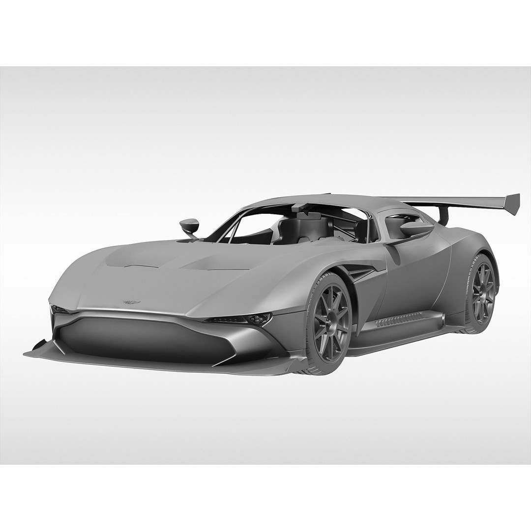 Aston Martin Vulcan 2016 3D Model – High Poly Racing Car, FBX, OBJ - View 9