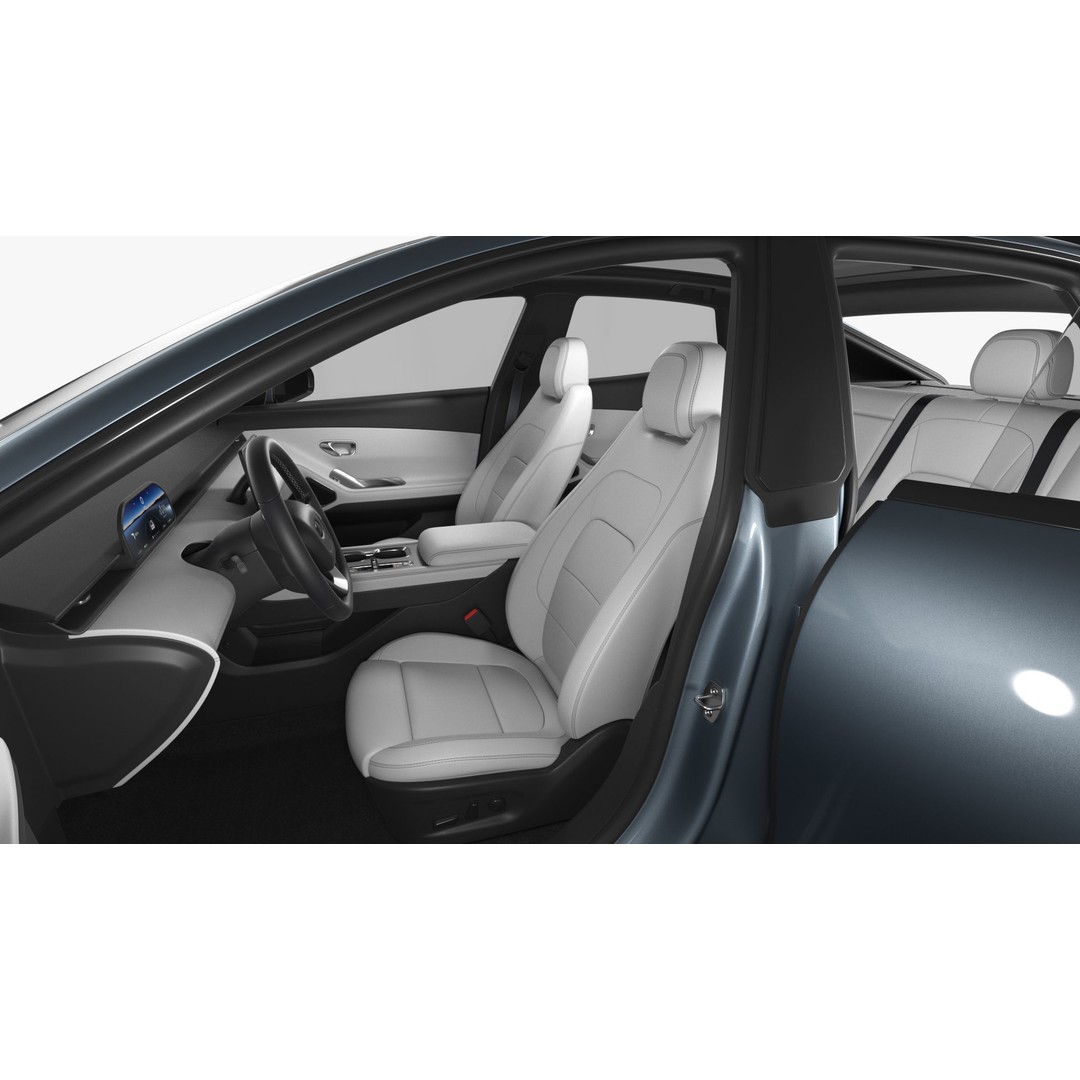 Generic Electric Car 3D Model – Subdivision Ready PBR Asset, FBX, Blender - View 25