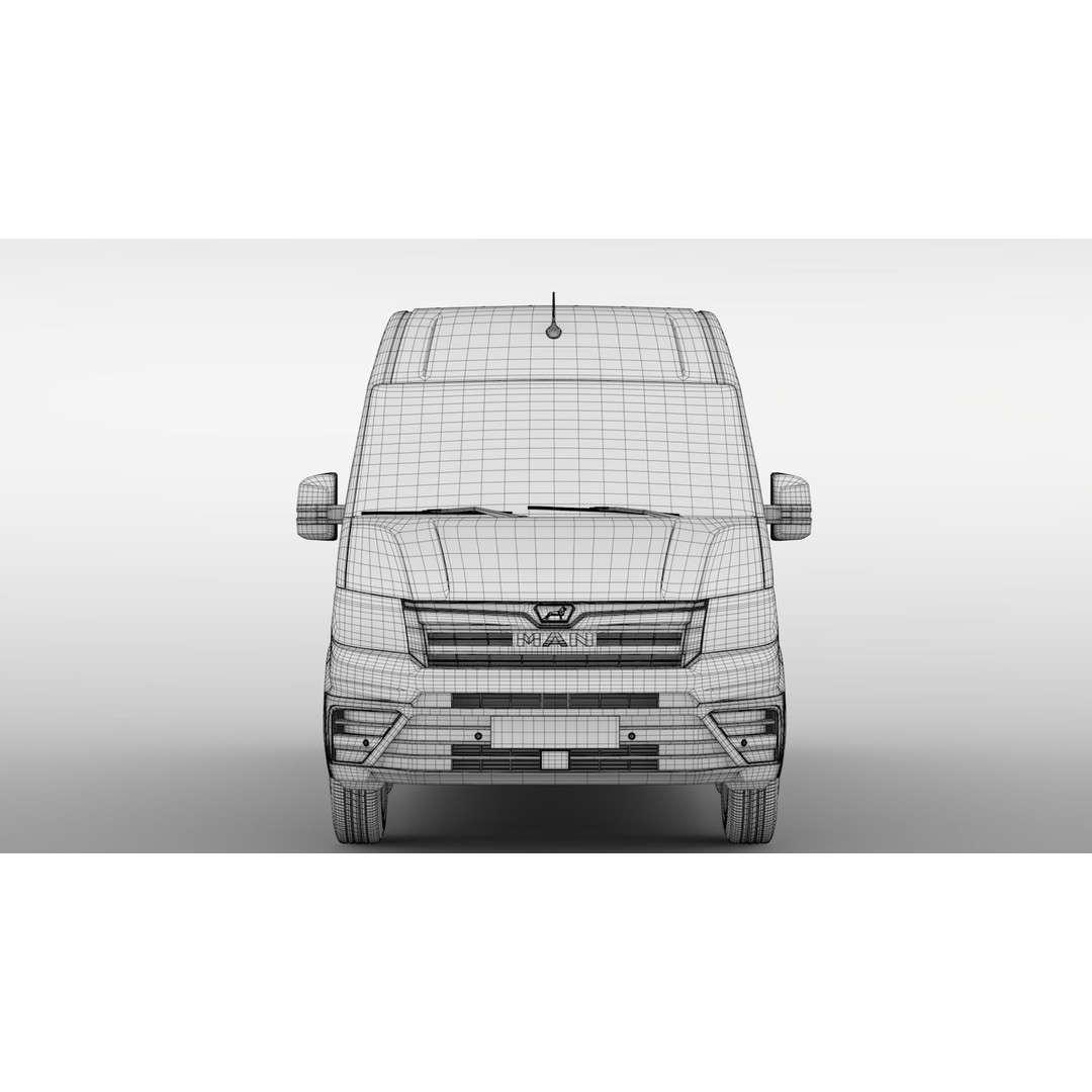 MAN TGE Van L4H2 2017 3D Model – High Quality Vehicle Asset, FBX, OBJ - View 12