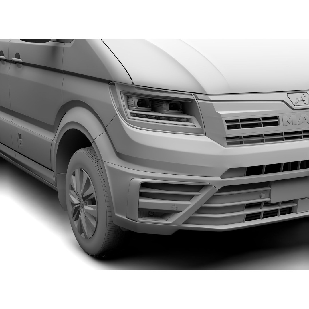 MAN TGE Van L4H2 2017 3D Model – High Quality Vehicle Asset, FBX, OBJ - View 13