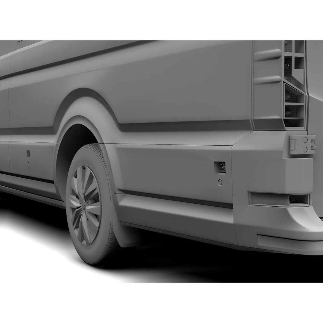 MAN TGE Van L4H2 2017 3D Model – High Quality Vehicle Asset, FBX, OBJ - View 14