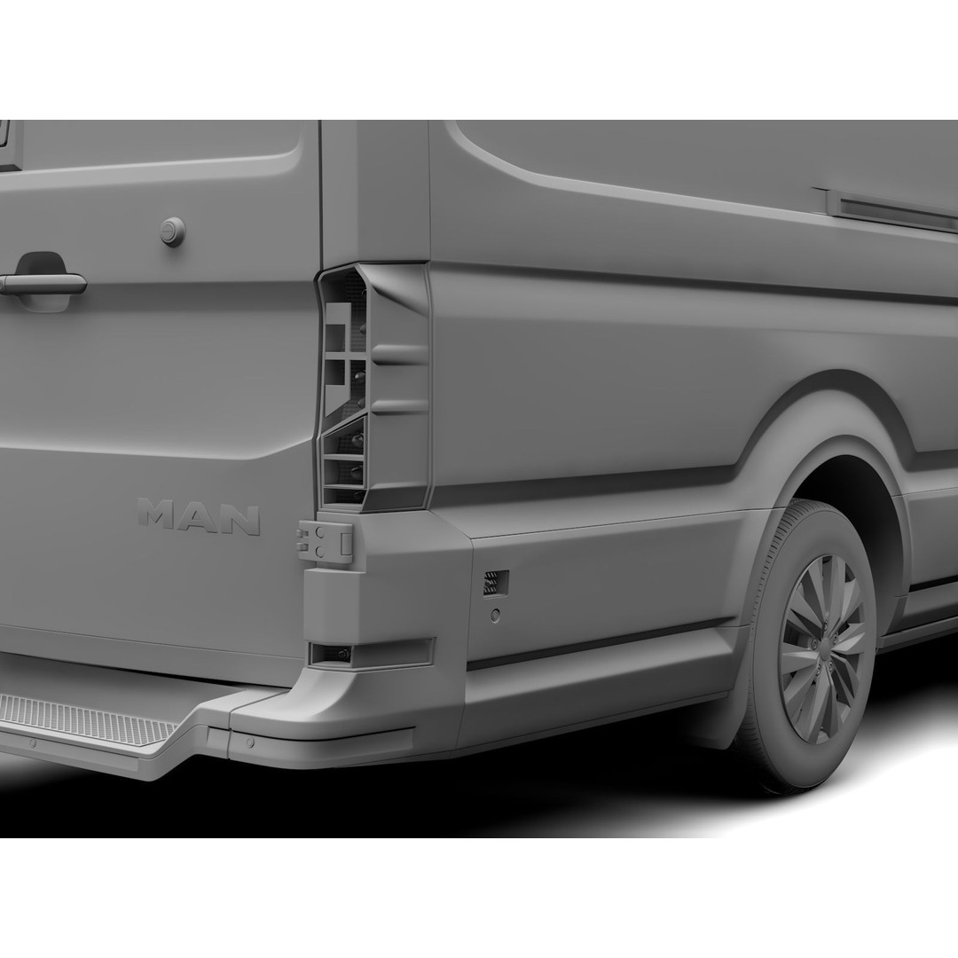MAN TGE Van L4H2 2017 3D Model – High Quality Vehicle Asset, FBX, OBJ - View 16