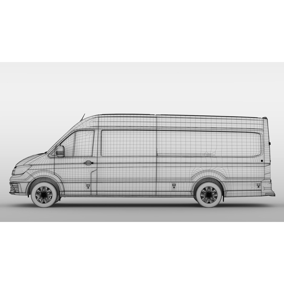 MAN TGE Van L4H2 2017 3D Model – High Quality Vehicle Asset, FBX, OBJ - View 17