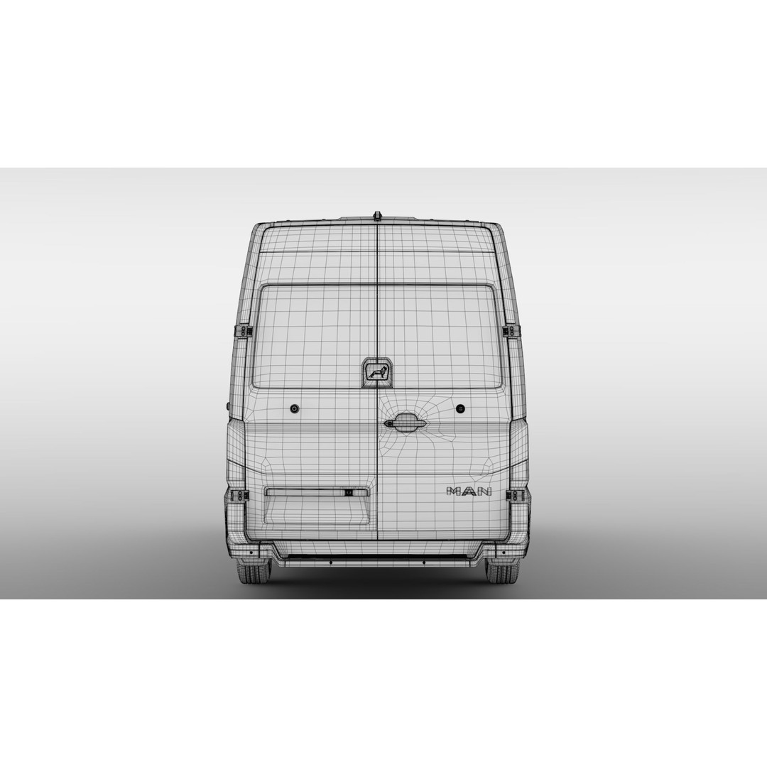 MAN TGE Van L4H2 2017 3D Model – High Quality Vehicle Asset, FBX, OBJ - View 18