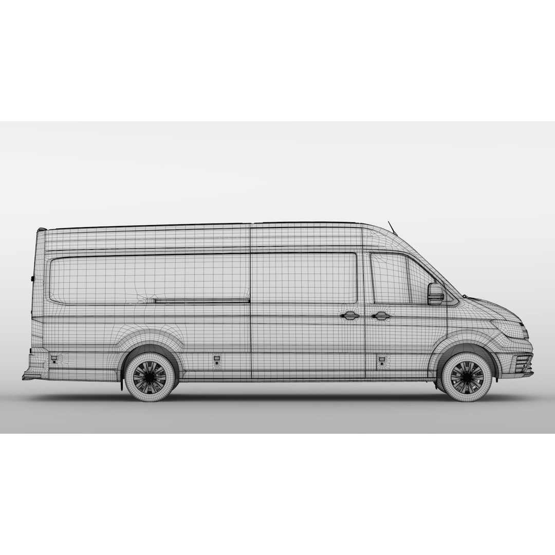 MAN TGE Van L4H2 2017 3D Model – High Quality Vehicle Asset, FBX, OBJ - View 20