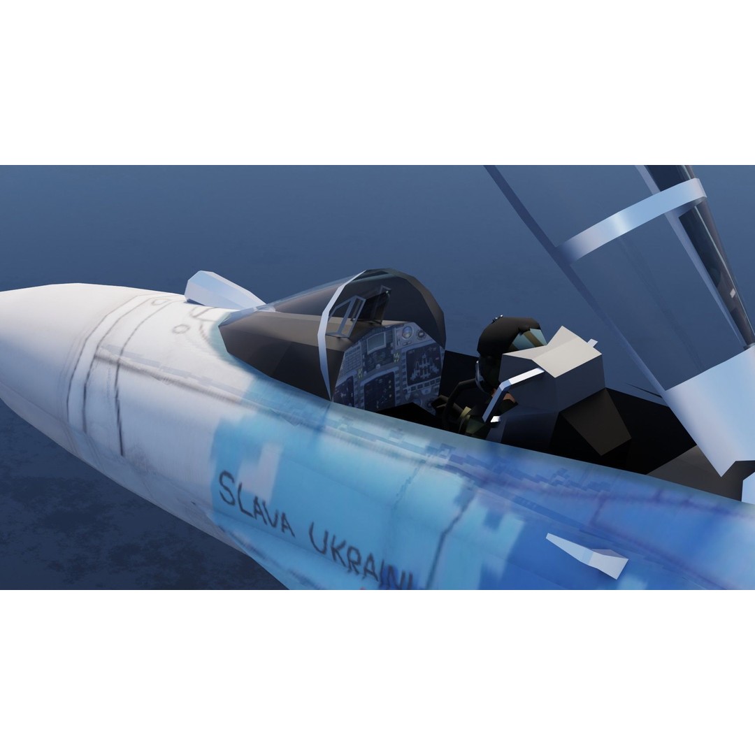 Sukhoi SU-27 Flanker 3D Model – Low Poly Rigged Fighter Jet - View 24