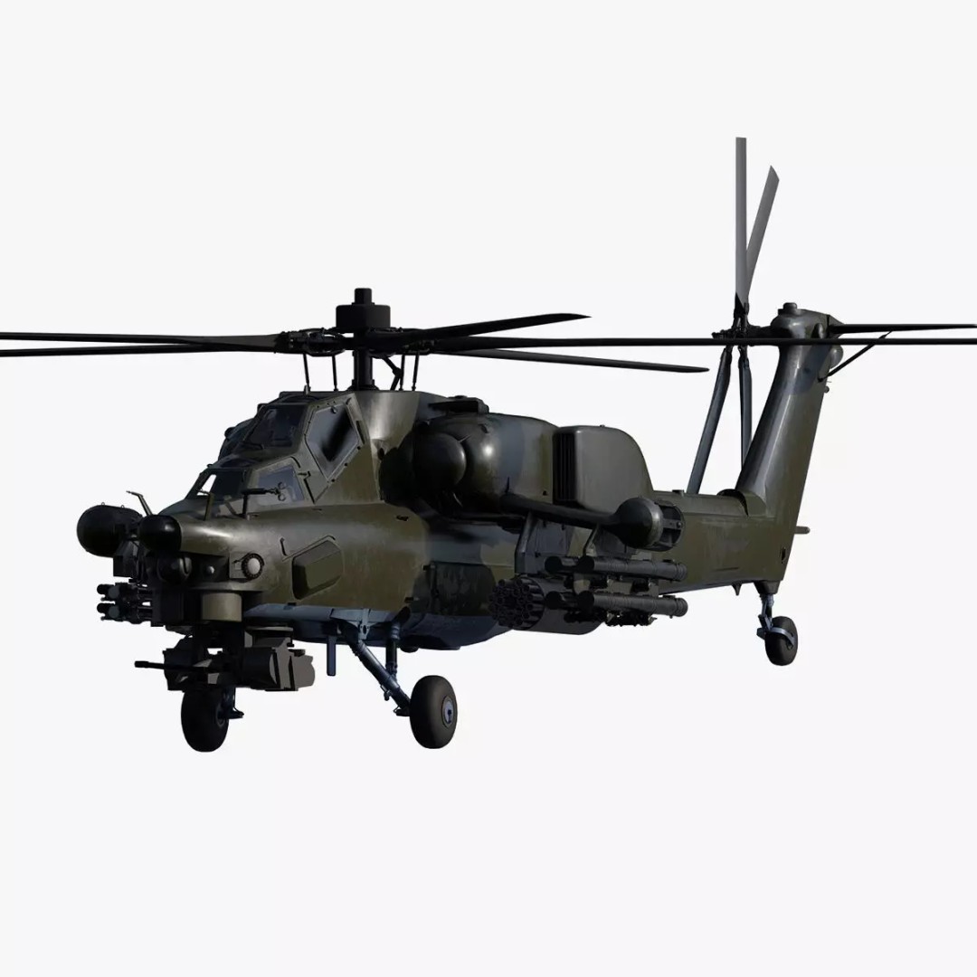 MI-28 Havoc Attack Helicopter 3D Model – PBR Game-Ready Asset, FBX, OBJ - View 2