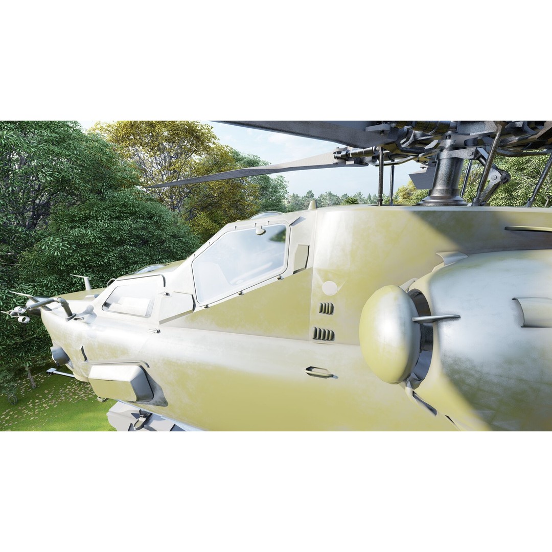 MI-28 Havoc Attack Helicopter 3D Model – PBR Game-Ready Asset, FBX, OBJ - View 20