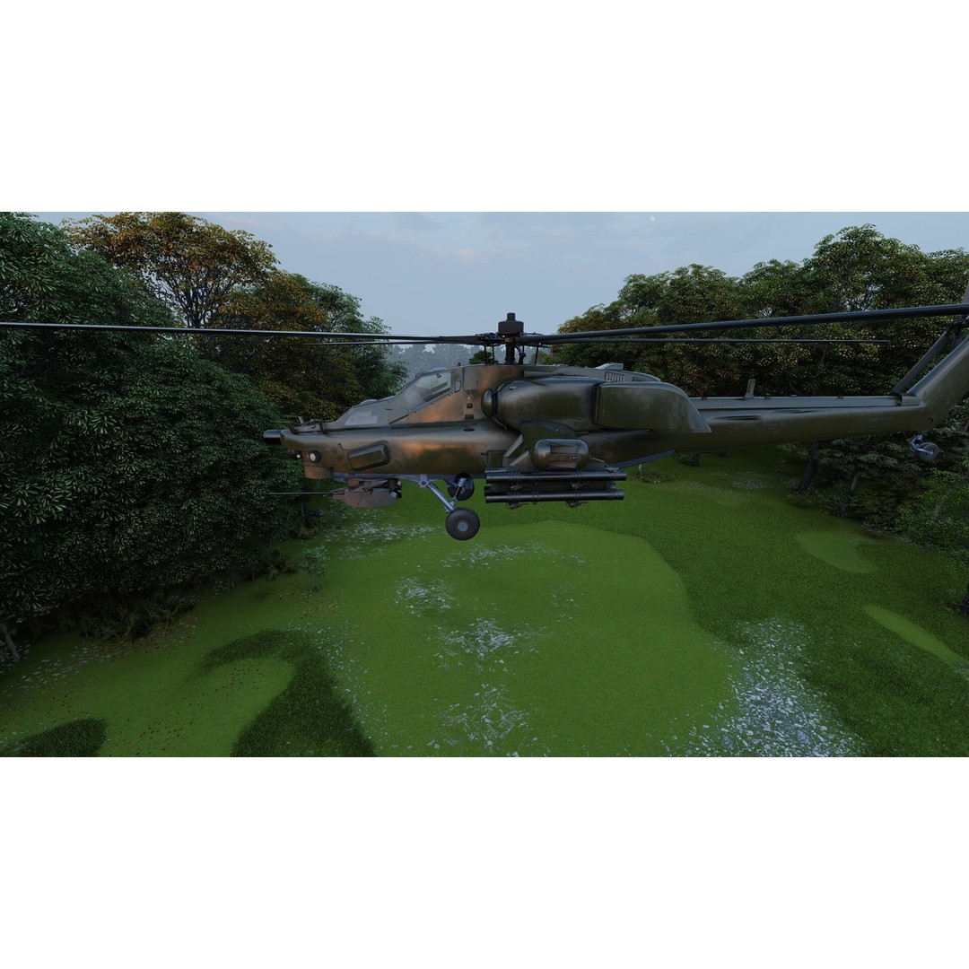 MI-28 Havoc Attack Helicopter 3D Model – PBR Game-Ready Asset, FBX, OBJ - View 22