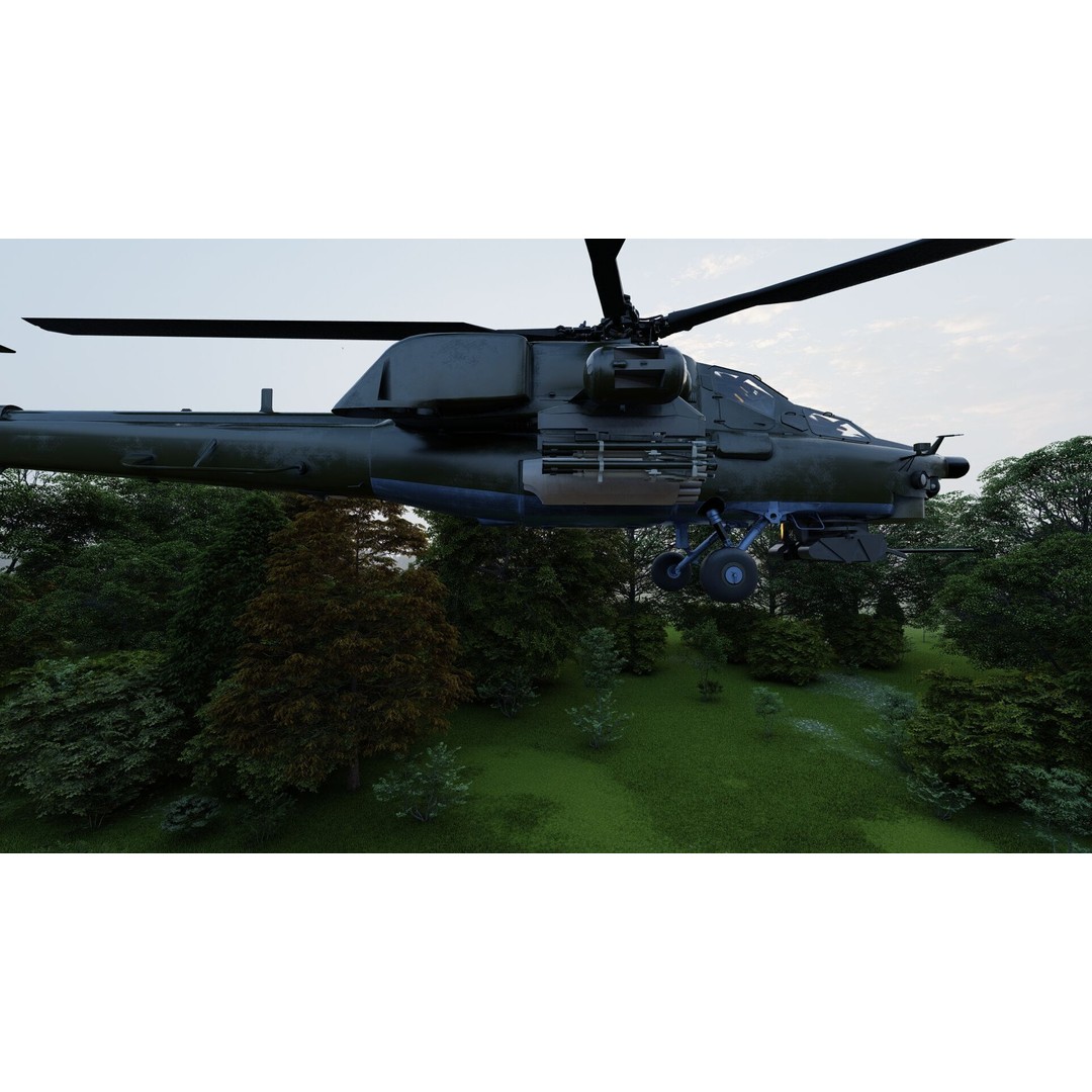 MI-28 Havoc Attack Helicopter 3D Model – PBR Game-Ready Asset, FBX, OBJ - View 25