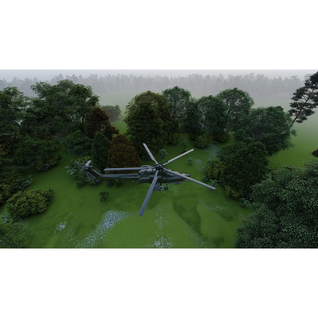 MI-28 Havoc Attack Helicopter 3D Model – PBR Game-Ready Asset, FBX, OBJ - View 26