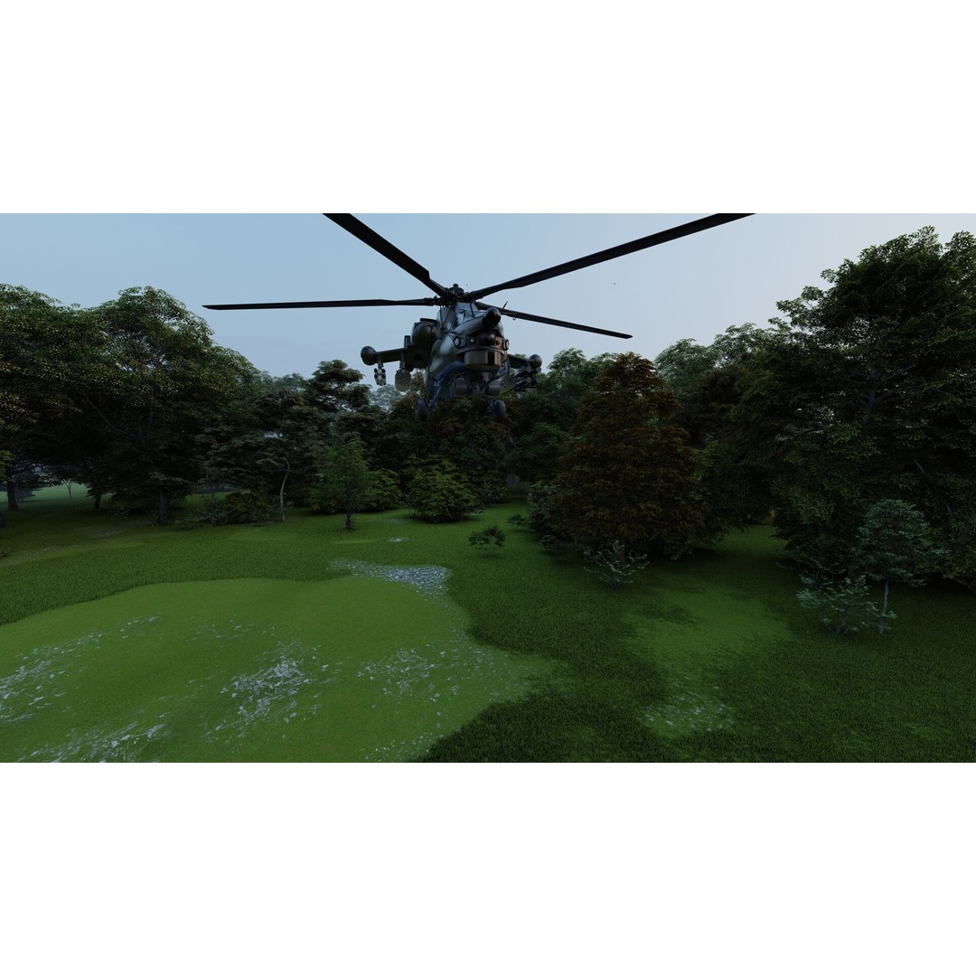 MI-28 Havoc Attack Helicopter 3D Model – PBR Game-Ready Asset, FBX, OBJ - View 27