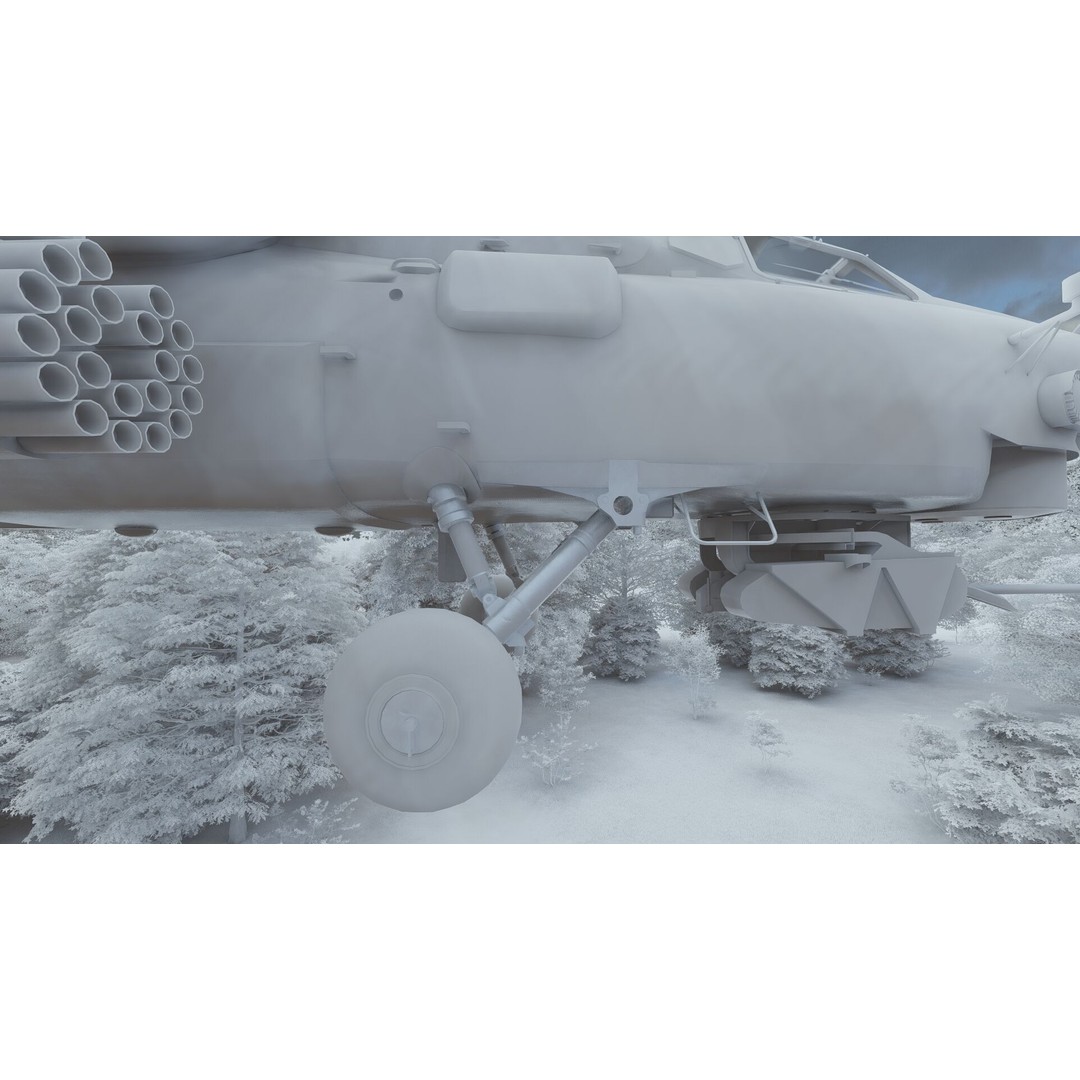 MI-28 Havoc Attack Helicopter 3D Model – PBR Game-Ready Asset, FBX, OBJ - View 36